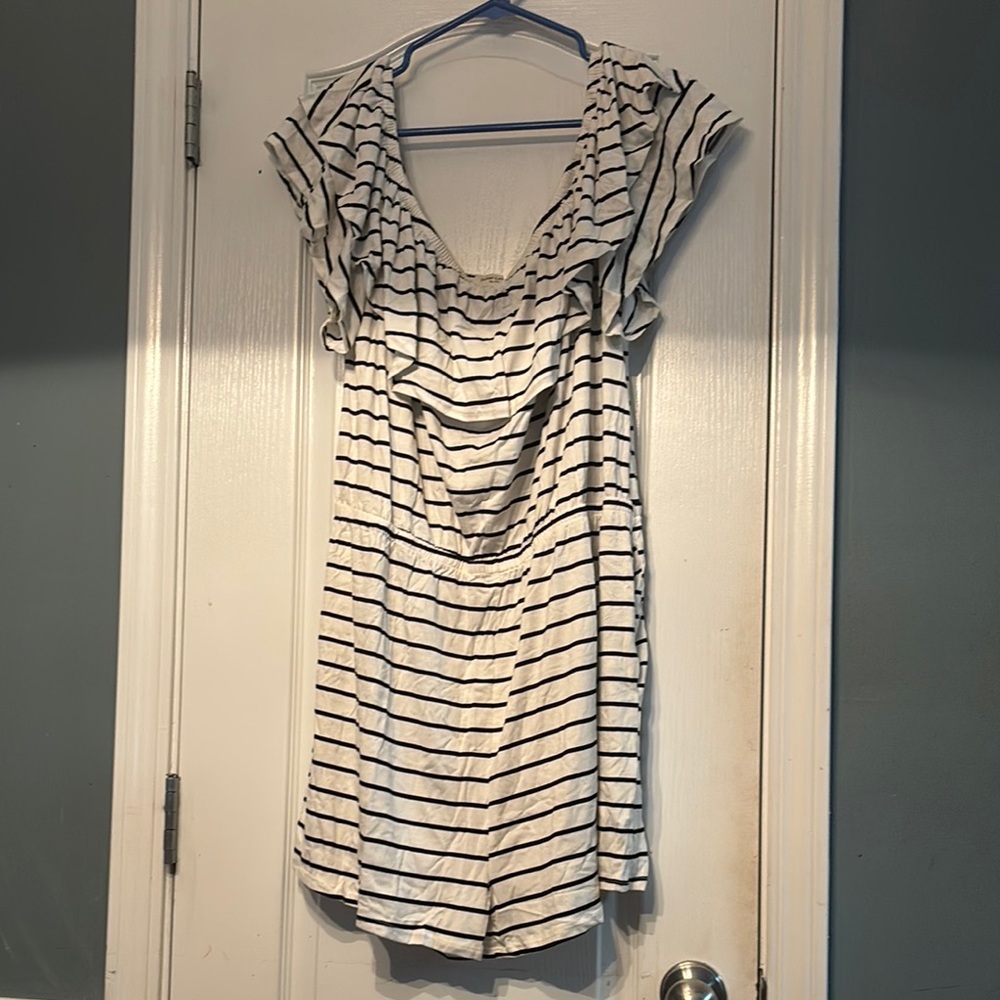 Sweet Love Striped Romper Women’s 2X NWOT